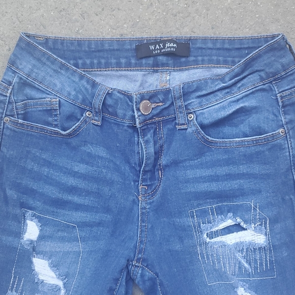 RELISTED Wax Jeans los Angeles destroyed skinny - Picture 4 of 6